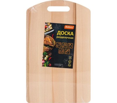 Доска разделочная MALLONY Доска разделочная 22х35 см. (массив берёзы) (986041)