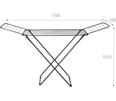Сушилка для белья VIOLET Комфорт напольная 18м (черный) 301807