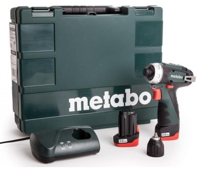 METABO Дрель-шуруповерт PowerMaxx BS BL аккум. патрон:быстрозажимной (кейс в комплекте) (601721500)