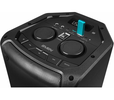 SVEN Портативная акустика АС PS-710, черн (100 Вт, TWS, BT, FM, 4400мАxч)