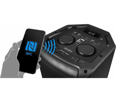 SVEN Портативная акустика АС PS-710, черн (100 Вт, TWS, BT, FM, 4400мАxч)