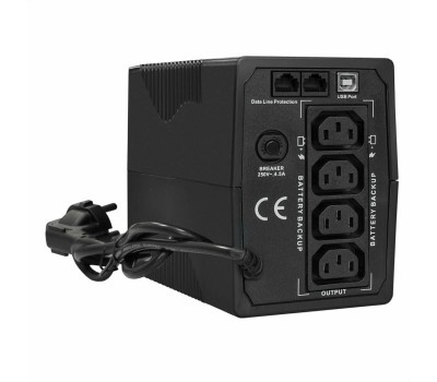 EXEGATE EX292790RUS ИБП Power Smart ULB-1000.LCD.AVR.4C13.RJ.USB <1000VA/550W, LCD, AVR, 4*C13, RJ45/11,USB, Black>
