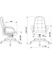 Кресло компьютерное БЮРОКРАТ Кресло руководителя CH 002 Fabric черный 3C11 крестов. пластик