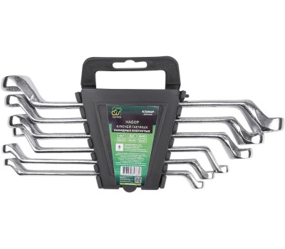 Набор ключей JUST TREND KJ2N6P гаечных накидных изогнутых на держателе (8-19 мм) (6 предметов)
