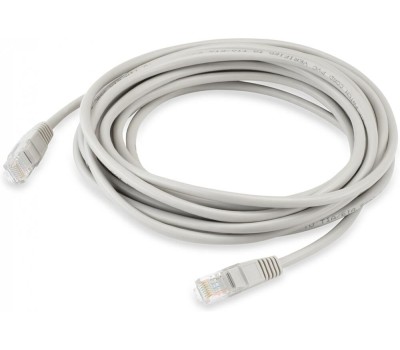 Патч-корд BURO Патч-корд UTP-5E-5M-G UTP 4 пары cat.5E CCA molded 5м серый RJ-45 (m)-RJ-45 (m)