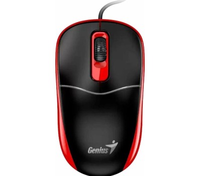 Мышь проводная GENIUS ((31010034403) DX-111черно-красный