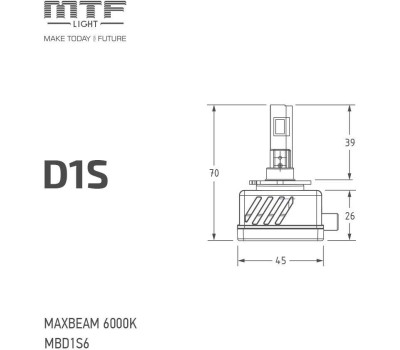 Лампа светодиодная MTF LIGHT MBD1S6