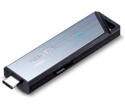 Флешка A-DATA Флешка USB (Type-C) UE800 128ГБ, USB3.2, серебристый [aeli-ue800-128g-csg]