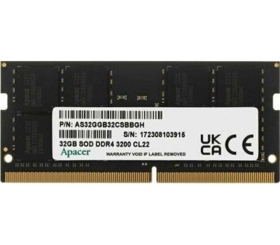 APACER Модуль памяти SODIMM 32GB DDR4-3200 ES.32G21.PSI