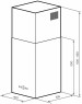 Вытяжка LEX Вытяжка каминная Mono 400 белый управление: кнопочное (1 мотор)