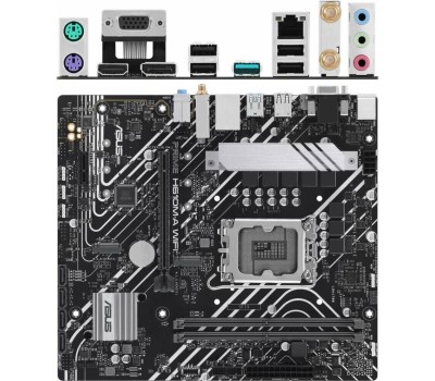 Материнская плата ASUS PRIME H610M-A WIFI (Socket 1700, mATX, 2xDDR5(96GB), VGA/DP/HDMI, 1xPCIe 4.0x16/1xPCIe 3.0, 1xLAN, Wi-Fi, BT, 4xSATA 6Gb/s, 2xM.2, 1xUSB 3.2, 4xUSB 2.0, 2xPS/2)