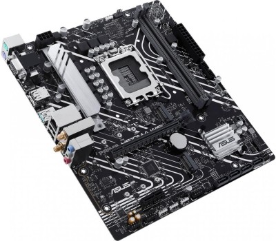 Материнская плата ASUS PRIME H610M-A WIFI (Socket 1700, mATX, 2xDDR5(96GB), VGA/DP/HDMI, 1xPCIe 4.0x16/1xPCIe 3.0, 1xLAN, Wi-Fi, BT, 4xSATA 6Gb/s, 2xM.2, 1xUSB 3.2, 4xUSB 2.0, 2xPS/2)