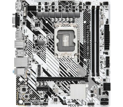 Материнская плата ASROCK H610M-HDV/M.2+ D5 {LGA 1700, Intel H610, mATX} RTL