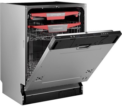 Встраиваемая посудомоечная машина KUPPERSBERG Встраиваемая посудомоечная машина GLM 6081, полноразмерная, ширина 59.8см, полновстраиваемая, загрузка 14 комплектов, серебристый