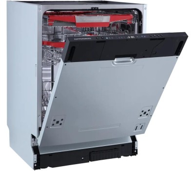 Встраиваемая посудомоечная машина KUPPERSBERG Встраиваемая посудомоечная машина GLM 6081, полноразмерная, ширина 59.8см, полновстраиваемая, загрузка 14 комплектов, серебристый