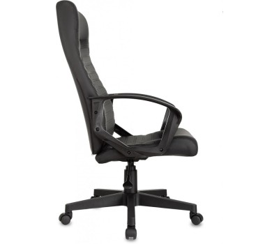 Кресло компьютерное БЮРОКРАТ Кресло руководителя CH-480LT, экокожа, до 120кг, черный