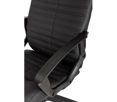 Кресло компьютерное БЮРОКРАТ Кресло руководителя CH-480LT, экокожа, до 120кг, черный