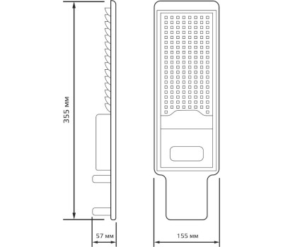 GAUSS Светильник консольный 629536350, 629536350, черный