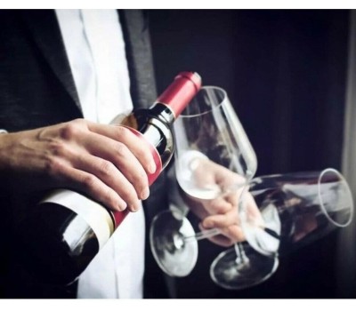 CASO Винный шкаф однокамерный WineComfort 38 вместимость: 38 бутылок, нержавеющая сталь/черный