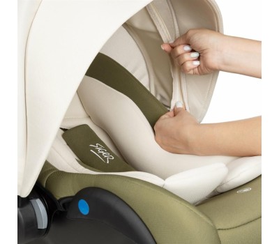 Автокресло детское SIGER УУД Дафни гр.0+, оливковый