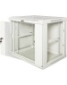 LANMASTER Шкаф коммутационный TWT-CBWPG-12U-6X6-GY настенный, стеклянная передняя дверь, 12U, 600x600 мм