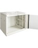 LANMASTER Шкаф коммутационный TWT-CBWPG-12U-6X6-GY настенный, стеклянная передняя дверь, 12U, 600x600 мм