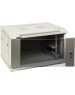 LANMASTER Шкаф коммутационный TWT-CBWPG-12U-6X6-GY настенный, стеклянная передняя дверь, 12U, 600x600 мм