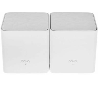 TENDA Wi-Fi роутер Nova MW3, Wi-Fi 5, AC1200, 2.4/5ГГц, 1 LAN, 1 WAN/LAN, белый, 2 шт. в комплекте [mw3(2-pack)]