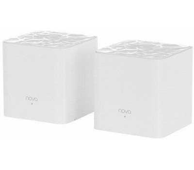 TENDA Wi-Fi роутер Nova MW3, Wi-Fi 5, AC1200, 2.4/5ГГц, 1 LAN, 1 WAN/LAN, белый, 2 шт. в комплекте [mw3(2-pack)]