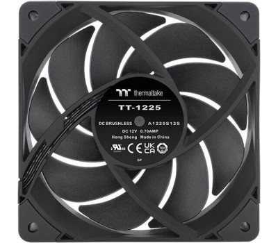 THERMALTAKE Вентилятор Toughfan 12 Pro 120мм, 4-pin, 2000об/мин, 18.3 - 22.6 дБ, черный, Ret [cl-f139-pl12bl-a]