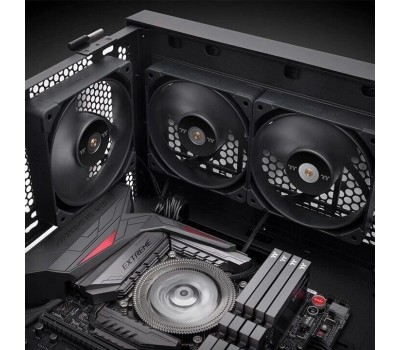 THERMALTAKE Вентилятор Toughfan 12 Pro 120мм, 4-pin, 2000об/мин, 18.3 - 22.6 дБ, черный, Ret [cl-f139-pl12bl-a]
