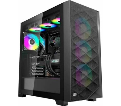 PCCOOLER Корпус ATX C3D510 BK, Midi-Tower, без БП, черный [c3d510-bkp0-gl]