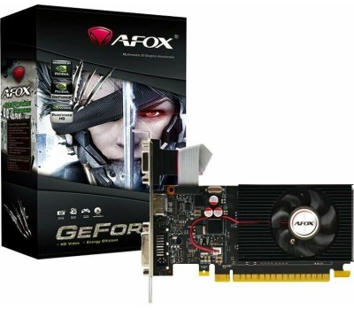 Видеокарта AFOX Видеокарта GT730 2GB DDR3 128bit DVI HDMI 1FAN LP RTL {30} (780766)