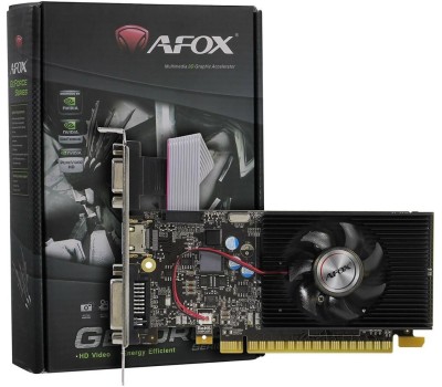 Видеокарта AFOX Видеокарта GT730 2GB DDR3 128bit DVI HDMI 1FAN LP RTL {30} (780766)