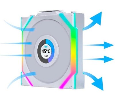 LIAN-LI Вентилятор Lian Li Uni Fan SL Wireless 120 120мм, 4-pin, 2000об/мин, 28.5 дБ, ARGB, белый, Ret [g99.12sl1w1w.r0]