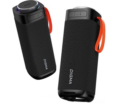 DIGMA Колонка портативная D-PS1522, 60Вт, черный [ps1522b]