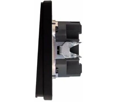 KRANZ Выключатель ROUND 2 кл перекрестный (переключатель) 10А с/у оникс