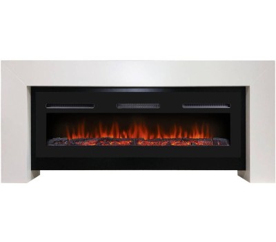 Камин электрический FIRELIGHT Портал Suprema Long белый, черный