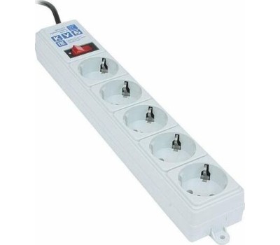 Сетевой фильтр POWER CUBE (00391) SPG-B-10 , 5роз - 3м - серый