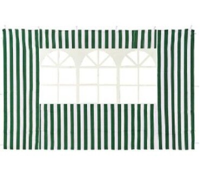 GREEN GLADE Стенка для садового тента 4110 2х3м полиэстер с окном зеленая