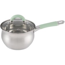 Ковш MALLONY Ковш MENTOLO, 1,9 л, из нержавеющей стали с крышкой, ручки с силиконом (103575)