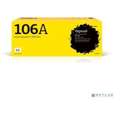 T2 W1106A картридж TC-HW1106A для HP Laser 107a/107r/107w/MFP 135a/135r/135w/137fnw (1000 стр.) черный, с чипом