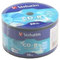 VERBATIM Оптический диск CD-R 700Мб 52x, 50шт., bulk [43787]