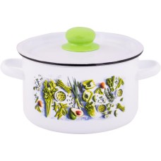 Кастрюля APPETITE 1с16с/1 Свежая зелень эмал цил 2,9л