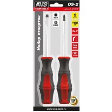 Набор отверток AVS TOOLS OS-2 PRO (2 предмета) блистер
