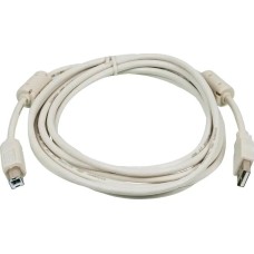 NINGBO Кабель USB2.0 USB A(m) - USB B(m), ферритовый фильтр , 3м, серый [usb2.0-am/bm-3m-mg]