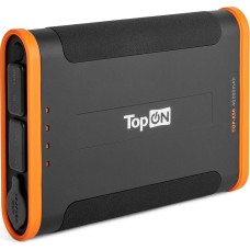TOPON Внешний аккумулятор (Power Bank) TOP-X50, 48000мAч, черный/оранжевый [103001]