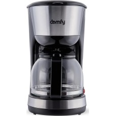 DOMFY Кофеварка DSM-CM301, капельная, черный / серебристый