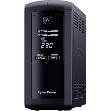 ИБП CYBERPOWER ИБП VP700ELCD {Line-Interactive, Tower, 700VA/390W USB/RS-232/RJ11/45 (4 EURO), 12В/7 Ач х 1}