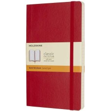 MOLESKINE Блокнот Classic Soft, 192стр, в линейку, мягкая обложка, красный [qp616f2]